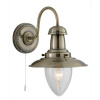 Searchlight Fisherman II Wall Light - Antique Brass & Clear Seeded Glass Searchlight Fisherman II Wall Light - Antique Brass & Clear Seeded Glass