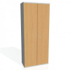 Šatníková policová skriňa Strong, 80x192x40 cm, buk/sivá Šatníková policová skriňa Strong, 80x192x40 cm, buk/sivá