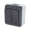 FAMATEL GALATEA Spínač sériový č.5 10A 230V na omítku IP44 antracit FAMATEL GALATEA Spínač sériový č.5 10A 230V na omítku IP44 antracit