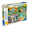 Ravensburger Pokémon Puzzle 4x100 dielikov Ravensburger Pokémon Puzzle 4x100 dielikov