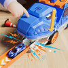 Dráha pre autíčka dinosaury 4v1 so zvukovými efektmi 1:64 modrý Dráha pre autíčka dinosaury 4v1 so zvukovými efektmi 1:64 modrý