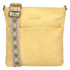 Beagles Malaga dámska crossbody taška s dekoratívnym popruhom - žltá Beagles Malaga dámska crossbody taška s dekoratívnym popruhom - žltá