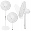 Podlahový ventilátor stojanový 45W 3 režimy provozu 5 lopatek bílý Podlahový ventilátor stojanový 45W 3 režimy provozu 5 lopatek bílý