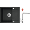 Granitový drez s batériou LINEA 600 XC 480 x 600 mm granit čierny G1830XC + batéria Elka Granitový drez s batériou LINEA 600 XC 480 x 600 mm granit čierny G1830XC + batéria Elka