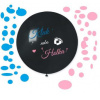 Balón latexový s nápisom 'Chlapec alebo dievča? ' (+ konfety) - Gender reveal - Baby shower - 80 cm Balón latexový s nápisom 'Chlapec alebo dievča? ' (+ konfety) - Gender reveal - Baby shower - 80 cm