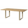 Bighome - Jedálenský stôl mango 160x90x76 prírodný lak / epoxidová čierna, U-nohy strieborná matná EPOXY Bighome - Jedálenský stôl mango 160x90x76 prírodný lak / epoxidová čierna, U-nohy strieborná matná EPOXY