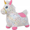 Teddies hopsadlo jednorožec plyš bílý s hvězdičkami výš sedla 23cm na bat se zvukem Teddies hopsadlo jednorožec plyš bílý s hvězdičkami výš sedla 23cm na bat se zvukem