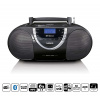 Lenco SCD-6900BK - Boombox s rádiem FM/DAB+, CD/MP3/USB/kazeta a Bluetooth Lenco SCD-6900BK - Boombox s rádiem FM/DAB+, CD/MP3/USB/kazeta a Bluetooth