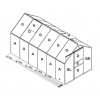 náhradné presklenie pre skleník VITAVIA VENUS 3800 PC 6 mm LG3061 náhradné presklenie pre skleník VITAVIA VENUS 3800 PC 6 mm LG3061