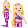 LeanToys Plyšová mořská panna s flitrovaným ocasem, fialová, 48 cm, LEAN Toys LeanToys Plyšová mořská panna s flitrovaným ocasem, fialová, 48 cm, LEAN Toys