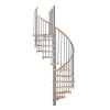 Minka STAIRS Kombinované točité schodisko Spiral Wood buk/sivá pr. 140 cm Minka STAIRS Kombinované točité schodisko Spiral Wood buk/sivá pr. 140 cm