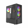 Skrinka Gembird Fornax 4300 ARGB Midi Tower čierna Skrinka Gembird Fornax 4300 ARGB Midi Tower čierna