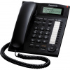 Panasonic KX-TS880 káblový telefónny systém (pre montáž na stenu, opakované vytáčanie, kompatibilitu s ID volajúceho), čierna