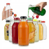 80x Fľaša na džús, šťavu, sirup 330ml + VIEČKO 80x Fľaša na džús, šťavu, sirup 330ml + VIEČKO