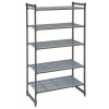 Skladovací regál Camshelving Cambro Basics Plus so 4 vetranými policami, Cambro, Camshelving, 915x540x(H)1830mm Skladovací regál Camshelving Cambro Basics Plus so 4 vetranými policami, Cambro, Camshelving, 915x540x(H)1830mm