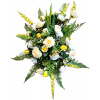 Veľký luxusný aranžmán umelé ruže, papraď a doplnky 110cm x 85cm Veľký luxusný aranžmán umelé ruže, papraď a doplnky 110cm x 85cm