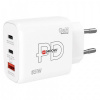 Sieťová nabíjačka, 1× USB-A, 2× USB-C, PD, 65 W, GaN, SKROSS Sieťová nabíjačka, 1× USB-A, 2× USB-C, PD, 65 W, GaN, SKROSS