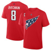 Fanatics Pánské tričko Alexander Ovechkin #8 Washington Capitals NHL Stack Name & Number 2025/26 T-Shirt - Red Veľkosť: S Fanatics Pánské tričko Alexander Ovechkin #8 Washington Capitals NHL Stack Name & Number 2025/26 T-Shirt - Red Veľkosť: S