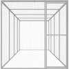VidaXL Klietka pre mačky 6 x 1,5 x 1,5 m VidaXL Klietka pre mačky 6 x 1,5 x 1,5 m