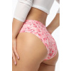 Julimex Kalhotky Rose Flakes Růžovo-biela S Julimex Kalhotky Rose Flakes Růžovo-biela S