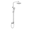 Mereo Mada sprchová batéria s hlavovou guľatou slim sprchou, nerez CBE60104SCM Mereo Mada sprchová batéria s hlavovou guľatou slim sprchou, nerez CBE60104SCM