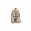 Filcový domček svietiaci na zavesenie šedobežová 1ks Filcový domček svietiaci na zavesenie šedobežová 1ks