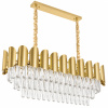 Krištáľová závesná lampa SWE101-CP GOLD Krištáľová závesná lampa SWE101-CP GOLD