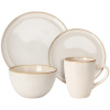 Excellent houseware Jídelní sada talířů kamenina 16 ks béžová KO-Q97001200 Excellent houseware Jídelní sada talířů kamenina 16 ks béžová KO-Q97001200