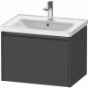 DURAVIT Ketho 2 závesná skrinka pod umývadlo, 1 zásuvka, 634 x 455 x 440 mm, grafit super matná, K25082080800000 DURAVIT Ketho 2 závesná skrinka pod umývadlo, 1 zásuvka, 634 x 455 x 440 mm, grafit super matná, K25082080800000