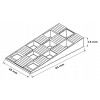Kliny inštalácia pre Windows M 15x45x95 mm 500pcs PVC Kliny inštalácia pre Windows M 15x45x95 mm 500pcs PVC