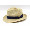 Letný slamený cestovný klobúk Fedora s modrou stuhou - Marone Roma Bogart Veľkosť: 61 cm (XL) Letný slamený cestovný klobúk Fedora s modrou stuhou - Marone Roma Bogart Veľkosť: 61 cm (XL)