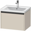 DURAVIT Ketho 2 závesná skrinka pod umývadlo, 1 zásuvka, 634 x 455 x 440 mm, taupe super matná, K25082083830000 DURAVIT Ketho 2 závesná skrinka pod umývadlo, 1 zásuvka, 634 x 455 x 440 mm, taupe super matná, K25082083830000
