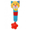BABY MIX Detská pískacia plyšová hračka s hrkálkou Baby Mix tiger BABY MIX Detská pískacia plyšová hračka s hrkálkou Baby Mix tiger