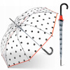 Dáždniky - Automatický dáždnik, dlhý šťastný dážď bezfarebný, čierny, červený (Automatický dážďový dáždnik, priehľadný) Dáždniky - Automatický dáždnik, dlhý šťastný dážď bezfarebný, čierny, červený (Automatický dážďový dáždnik, priehľadný)