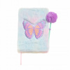 Plyšový zápisník Motýľ s perom Plyšový zápisník Motýľ s perom