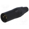 Zástrčka XLR vidlice PIN 3 přímý na kabel pájení 16A 3,5÷8mm Zástrčka XLR vidlice PIN 3 přímý na kabel pájení 16A 3,5÷8mm