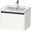DURAVIT Ketho 2 závesná skrinka pod umývadlo, 1 zásuvka, 634 x 455 x 440 mm, biela super matná, K25082084840000 DURAVIT Ketho 2 závesná skrinka pod umývadlo, 1 zásuvka, 634 x 455 x 440 mm, biela super matná, K25082084840000