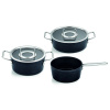 Fissler Súprava hrncov ADAMANT čierna hliník 3 ks Fissler Súprava hrncov ADAMANT čierna hliník 3 ks