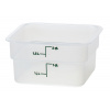 Transparentná polypropylénová nádoba na potraviny CamSquare, Cambro, 1,9 l, 1,9L, Priehľadná, 185x185x(H)100mm Transparentná polypropylénová nádoba na potraviny CamSquare, Cambro, 1,9 l, 1,9L, Priehľadná, 185x185x(H)100mm