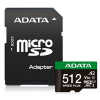 A-Data ADATA MicroSDXC karta 512GB Speed Plus, U3, C10, A2, V30 (R:180/W:160 MB/s) + SD adaptér A-Data ADATA MicroSDXC karta 512GB Speed Plus, U3, C10, A2, V30 (R:180/W:160 MB/s) + SD adaptér