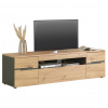 Carryhome SKRINKA POD TV, grafitová, dub artisan, 192/53/47 cm - TV nábytok - 002737040701 Carryhome SKRINKA POD TV, grafitová, dub artisan, 192/53/47 cm - TV nábytok - 002737040701