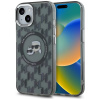 Karl Lagerfeld IML MagSafe iPhone 15 Plus Čierny Monogram Karl&Choupette Head Karl Lagerfeld IML MagSafe iPhone 15 Plus Čierny Monogram Karl&Choupette Head