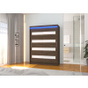 Sliding wardrobe with lacobel and LED lighting MARTINEZ 150 Sliding wardrobe with lacobel and LED lighting MARTINEZ 150