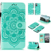 Peňaženkové kožené puzdro MANDALA na Xiaomi Redmi Note 10 5G - Zelená Peňaženkové kožené puzdro MANDALA na Xiaomi Redmi Note 10 5G - Zelená