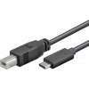 PremiumCord USB-C/male - USB 2.0 B/male, černý,1m ku31cd1bk PremiumCord USB-C/male - USB 2.0 B/male, černý,1m ku31cd1bk