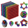 Magnetické guľôčky 5mm Dúhové Farebné Kocky Hračka 216 ks Magnetické guľôčky 5mm Dúhové Farebné Kocky Hračka 216 ks