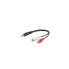 PREMIUMCORD Kabel audio 3,5mm Jack - 2x Cinch 20cm (M/F, stereo) kjackcinf02