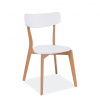 SIGNAL MEBLE Jedálenská stolička MOSSO, dub/biela SIGNAL MEBLE Jedálenská stolička MOSSO, dub/biela