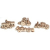 Ugears 3D mechanické puzzle prívesky Vozidlá 4 ks Ugears 3D mechanické puzzle prívesky Vozidlá 4 ks