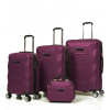 Súprava cestovných kufrov ROCK TR-0230/3 ABS - fialová (TR-0230/3_purple)